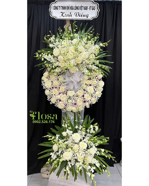 Hoa Chia Buồn: Vòng Chia Xa   - HTL185 | Flosa