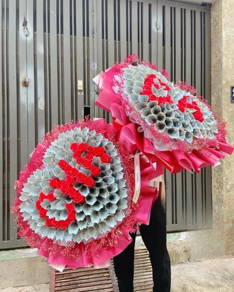 Hoa Tiền: Bó Hoa Tiền 20k Mix Hoa Chữ - BT16 | Flosa