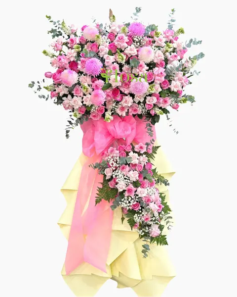 Hoa Chúc Mừng: Kệ Hoa Hồng Phát - HCM92 | Flosa