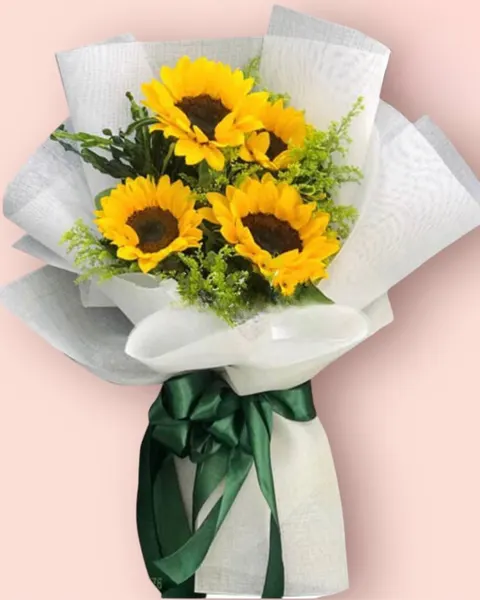 長形花束:  向日葵花束 - 光輝 - HBD138 - 送給媽媽的花 
