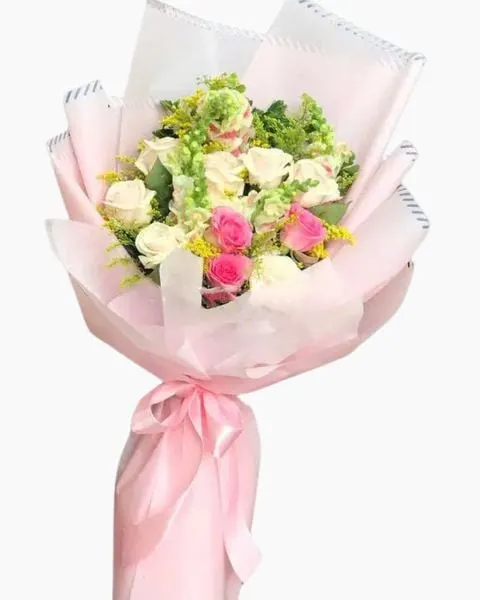 長形花束:  優雅花束 - HBD126 