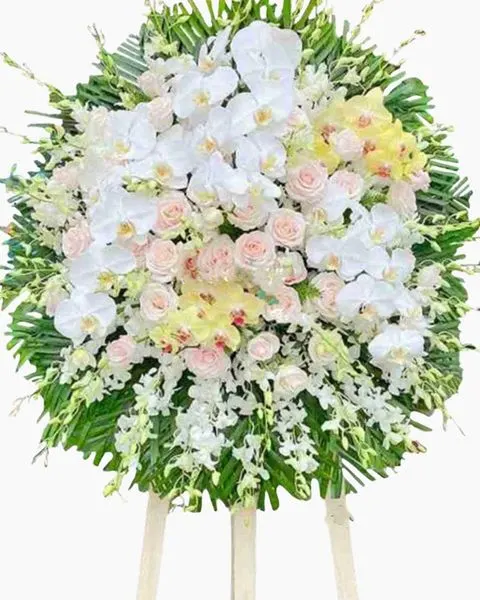 喪禮花圈:  安息的喪禮花 - HTL94 