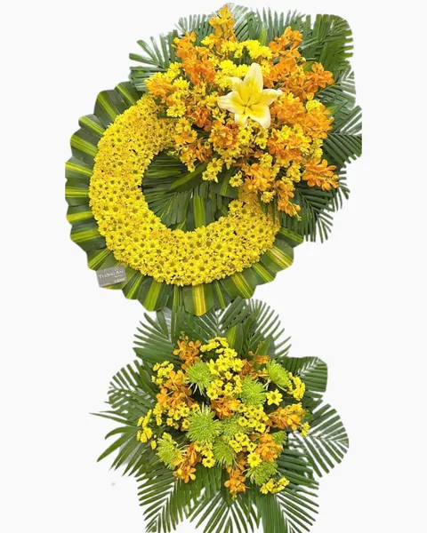 Hoa Chia Buồn: Vòng Hoa Tình Luyến   - HTL189 | Flosa