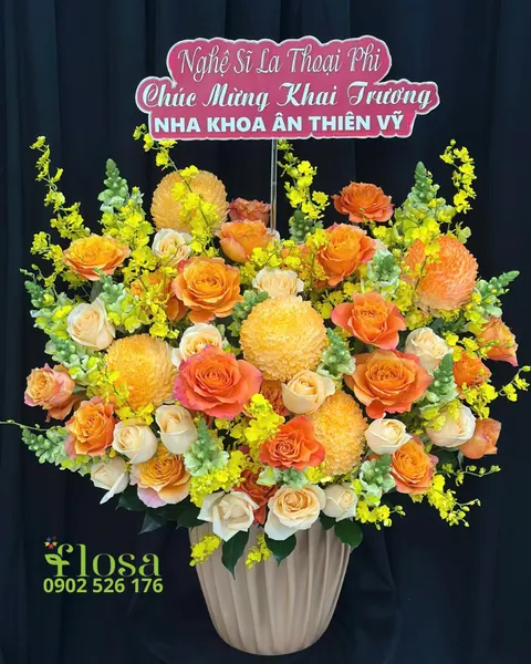 Hộp Hoa Tươi: Hoa Hộp Ánh Cam - HH82 | Flosa