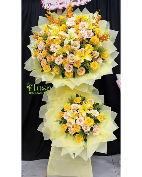 Hoa Chúc Mừng: Kệ Hoa Ánh Nắng - HCM101 | Flosa