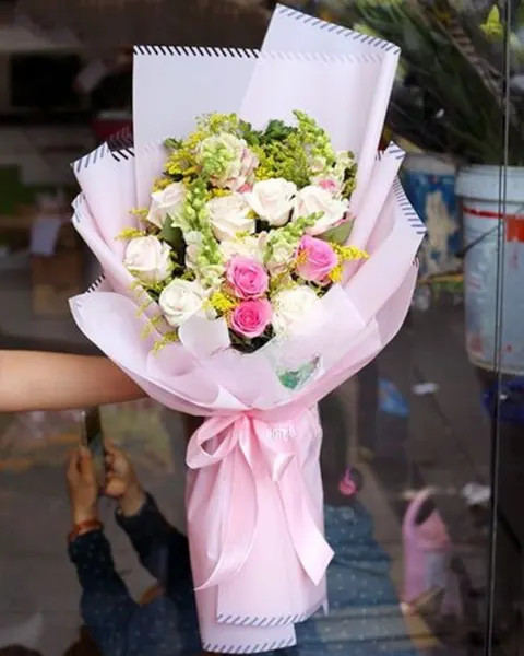 長形花束:  愛情 - HBD48 - 電花 