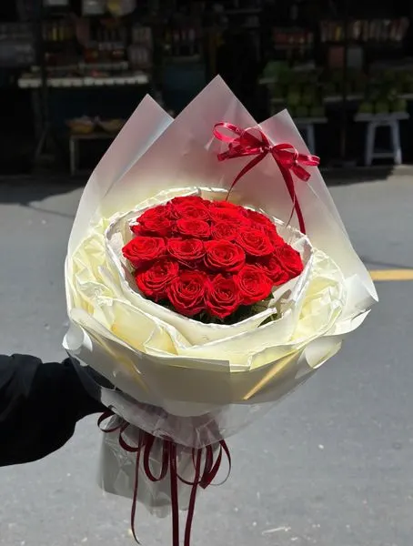 圓形花束:  愛情之火花束 - 20/10 - HBT92 
