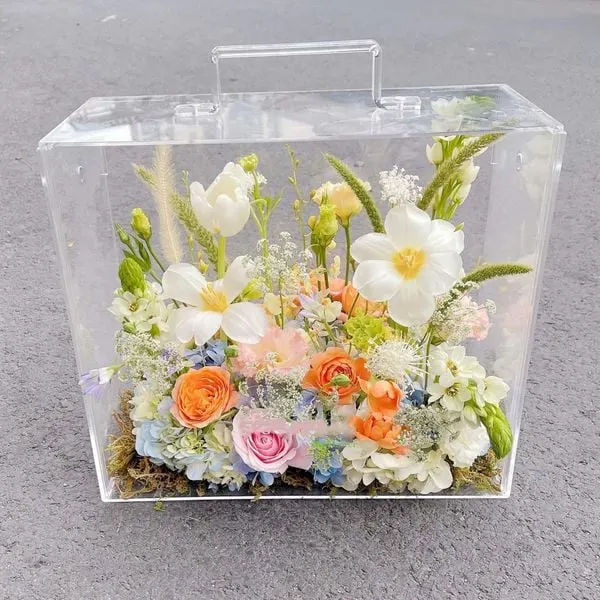送給愛人的花:  明亮亞克力花盒 - HMC04 