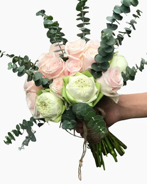 婚禮花:  新娘手捧婚禮花束 - HC18 