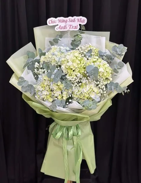 長形花束:  秋空中的繡球花夢 - HBD282 
