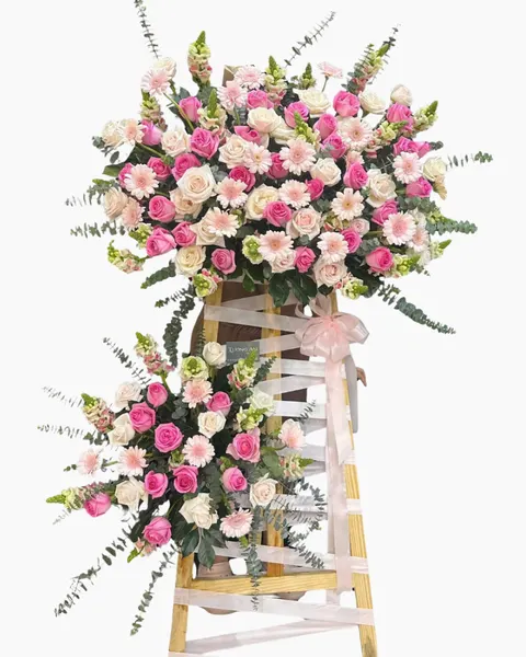 Hoa Chúc Mừng: Kệ Hoa Hồng Diệu- HCM79 | Flosa