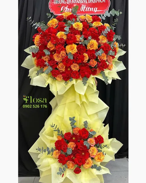 Hoa Chúc Mừng: Sắc Đỏ Yêu Thương - HCM81 | Flosa