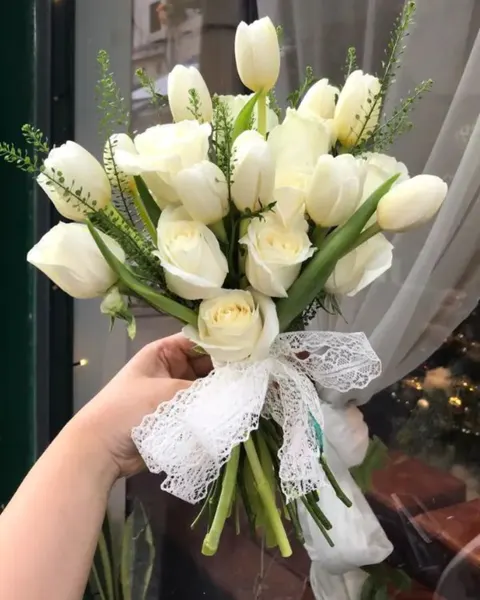 Hoa Cưới: Bó Hoa Cưới Cầm Tay Cô Dâu Điệu Ngọt Ngào - HC58 | Flosa