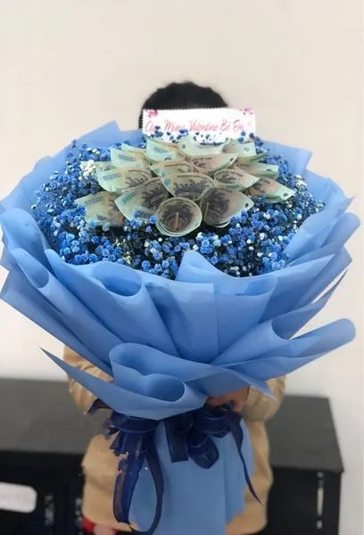 紀念日鮮花:  藍海錢花束 - BT31 - 3月8日的花 