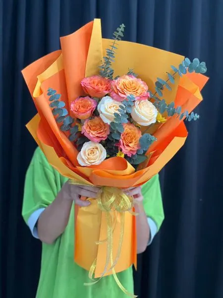 Hoa Bó Dài: Bó Hoa Giao Hòa Rực Rỡ - HBD209 | Flosa