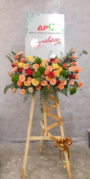 畫作價格:  綠色混合紅花架 - GT43 