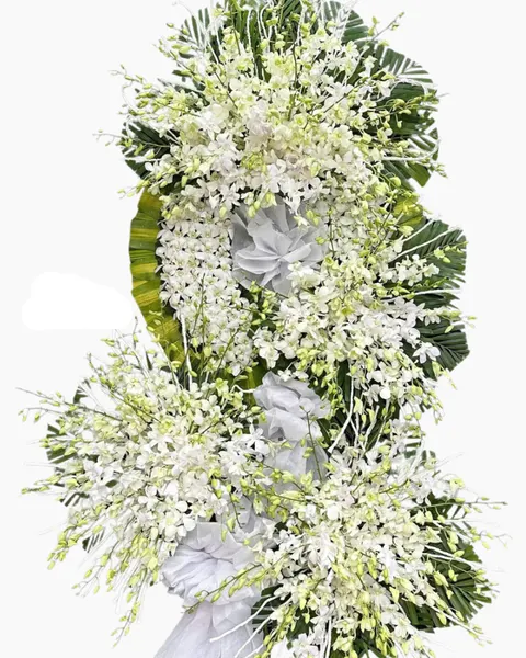 Hoa Chia Buồn: Đôi Cánh Hoa Tiễn Đưa  - HTL158 | Flosa