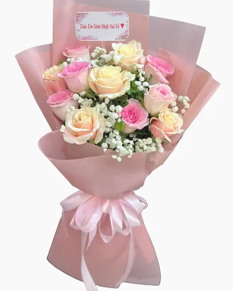 長形花束:  甜美詩意花束 - HBD355 