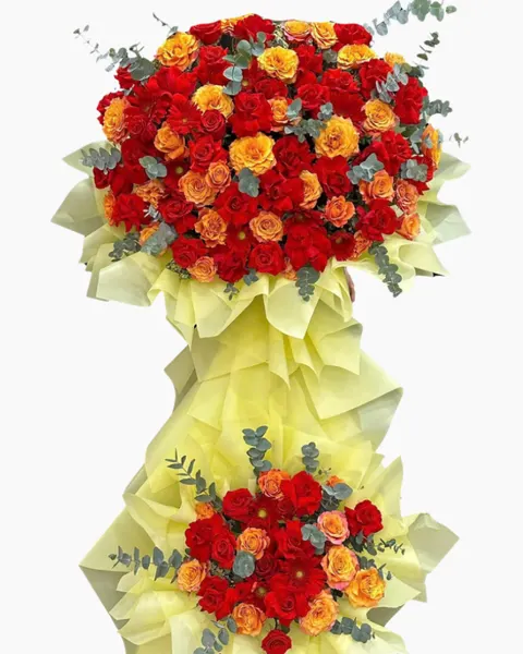 Hoa Chúc Mừng: Sắc Đỏ Yêu Thương - HCM81 | Flosa