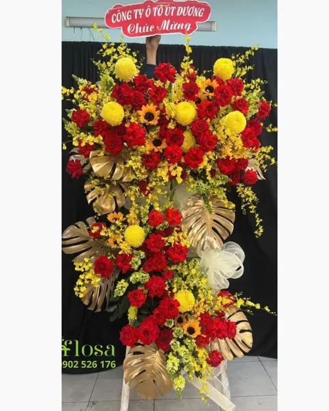 Hoa Chúc Mừng: Kệ Hoa Phát Tài - HCM77 | Flosa