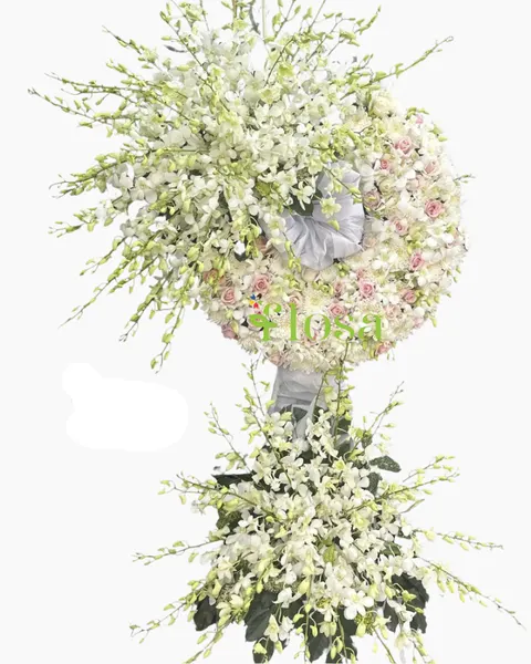 Hoa Chia Buồn: Vòng Tiếc Thương - HTL180 | Flosa
