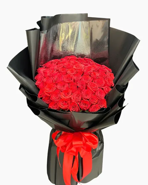 Hoa Bó Dài: Bó Hoa Hồng Tình Yêu Vĩnh Cửu - 20/10 - HBD286 | Flosa