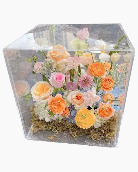 Hoa Kỷ Niệm: Hộp Hoa Mica Dating - HMC05 | Flosa