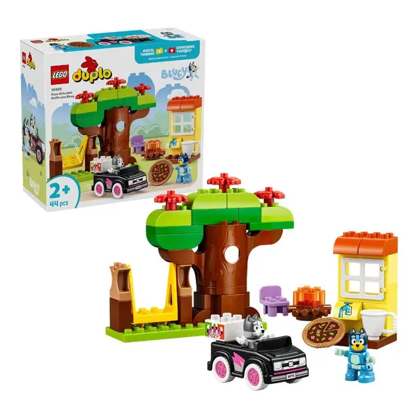 LEGO und Lernspielzeug:  LEGO DUPLO Muffin und Blueys Pizza-Spiel Bausatz 10469 (44 Teile) 