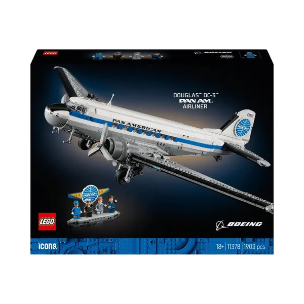 Đồ Chơi Lắp Ráp Máy Bay Chở Khách Douglas DC-3 PAN AM LEGO ICONS 11378 (1903 chi tiết)