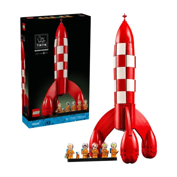 LEGO und Lernspielzeug:  LEGO IDEAS 21367 Tintin Mondrakete-Bausatz 
