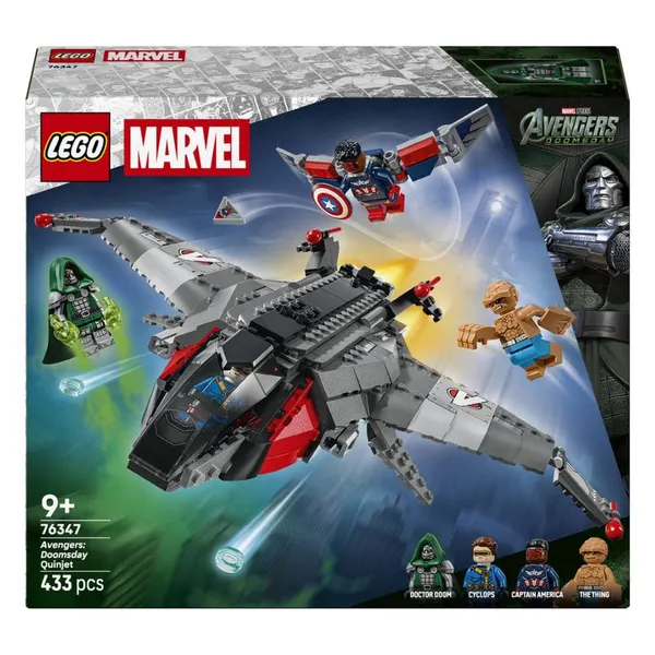 LEGO und Lernspielzeug:  LEGO SUPERHEROES Quinjet Raumschiff Bausatz: Doomsday 76347 (433 Teile) 