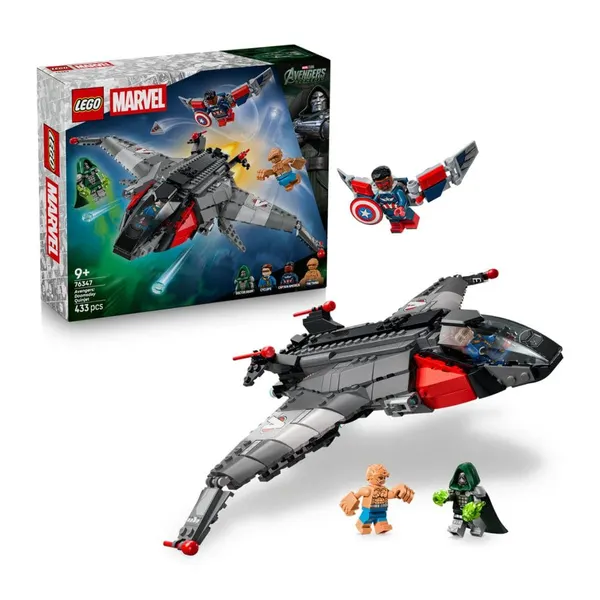 LEGO und Lernspielzeug:  LEGO SUPERHEROES Quinjet Raumschiff Bausatz: Doomsday 76347 (433 Teile) 