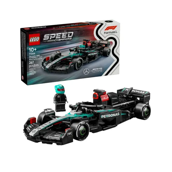LEGO SPEED CHAMPIONS 77244 Mercedes-AMG F1 W15 Racing Car Building Toy (267 pieces)