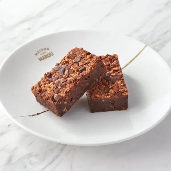Marou Chocolate-Cashew Brownie