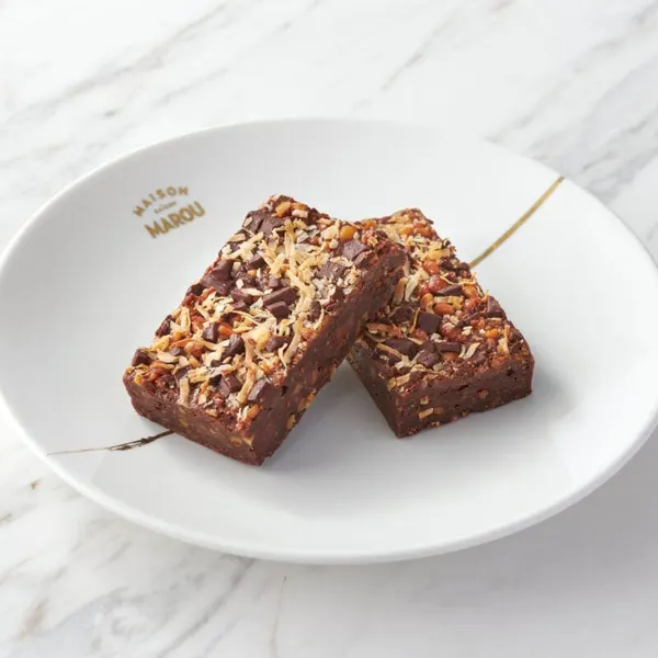 Marou Chocolate-Coconut Brownie