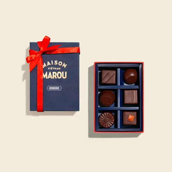 Socola Maison Marou: Hộp Bonbon - 6 Viên Marou (ảnh 1) | Flosa