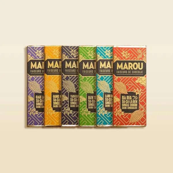 Socola Maison Marou: Set 6X24G Thanh Socola Mini Dòng Single Origin Marou (ảnh 1) | Flosa