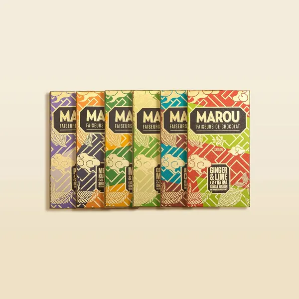 Socola Maison Marou: Set 6 Thanh Socola Hương Vị Việt 80G Marou (ảnh 1) | Flosa