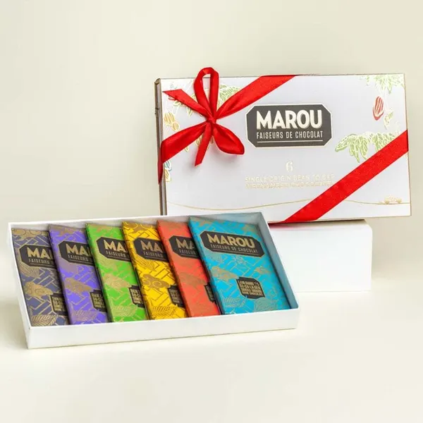 Socola Maison Marou: Hộp Quà 6 Thanh Single Origin 80G Marou (ảnh 1) | Flosa
