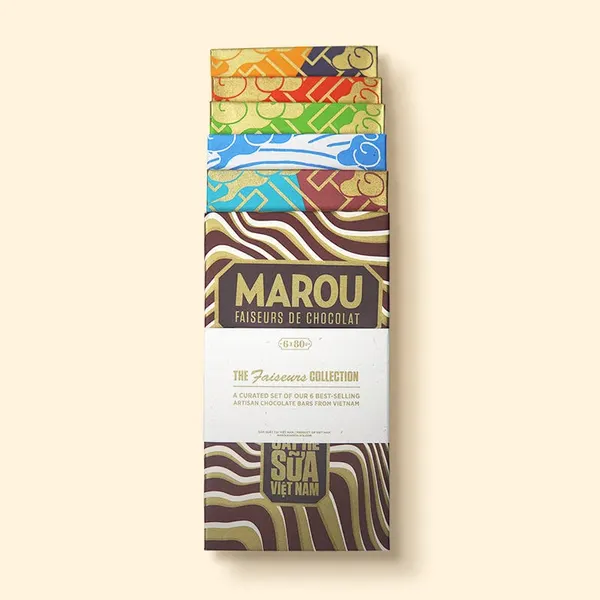 Socola Maison Marou: Bộ 6 Thanh Socola The Faiseurs Collection Marou | Flosa