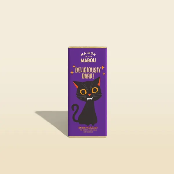 Thanh Socola Đen Tiền Giang Single Origin 70% Mini Marou - Phiên Bản Halloween