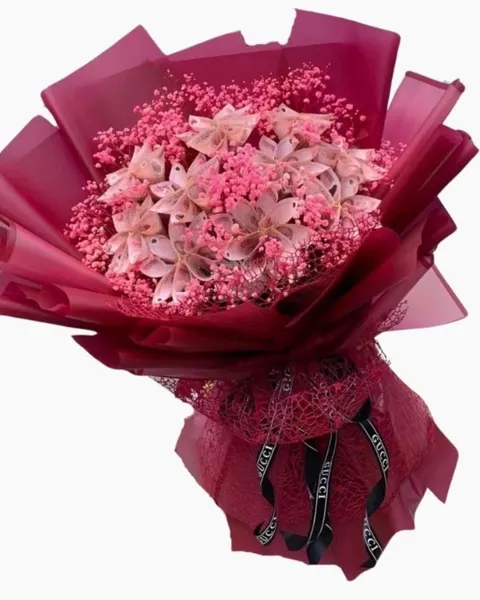 Bó Hoa Tiền 50k Mix Baby Sấy - BT25 - Hoa Sinh Nhật
