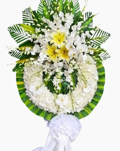 Peaceful Funeral Wreath - HTL106