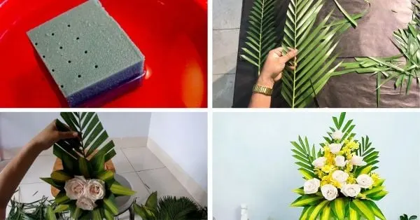 Cách cắm hoa hồng bàn thờ tông trắng ý nghĩa