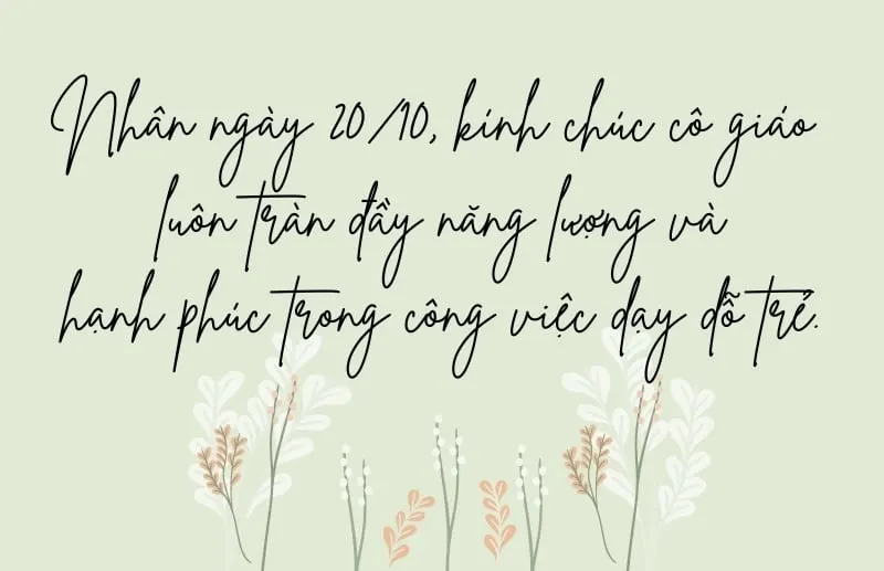 Lời chúc 20/10 cho cô giáo cũ
