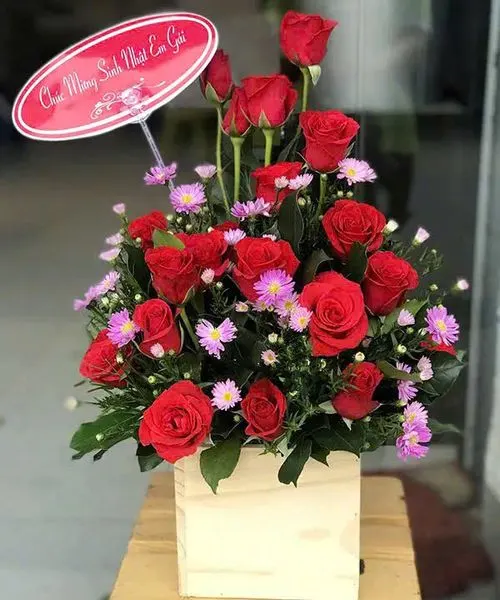 Hộp Hoa Home Sweet Home - HCH14