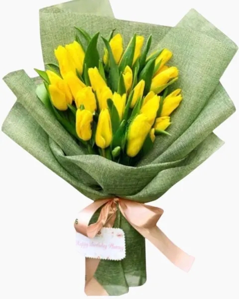 Yellow Tulips - HBD189 - March 8 Flowers