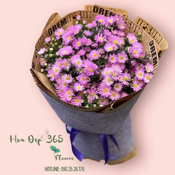 Bó hoa cúc thạch thảo