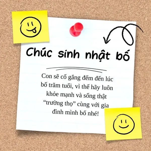 lời chúc sinh nhật bố hài hước