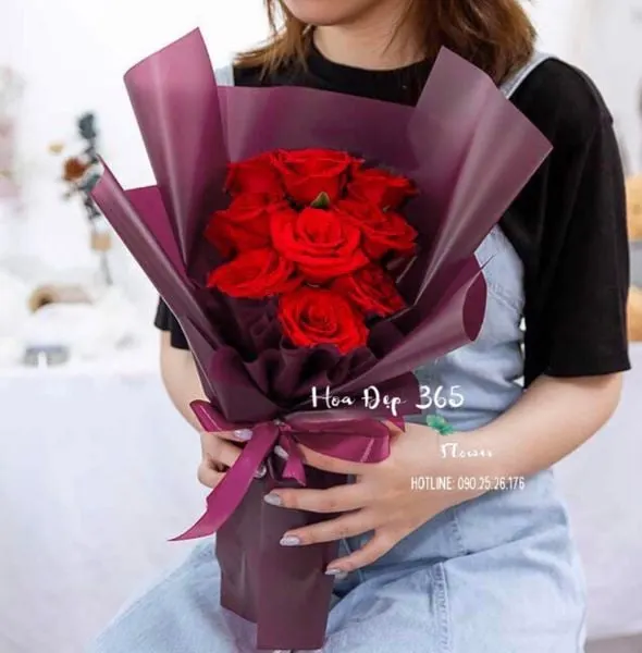 Bó Hoa Hồng 9 Bông